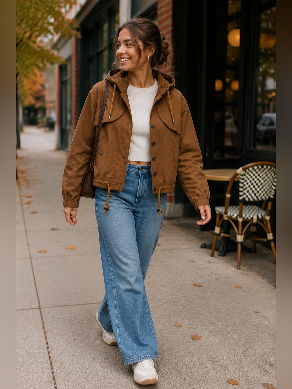 Daughters of the Liberation for Anthropologie Cropped hooded utility jacket 8